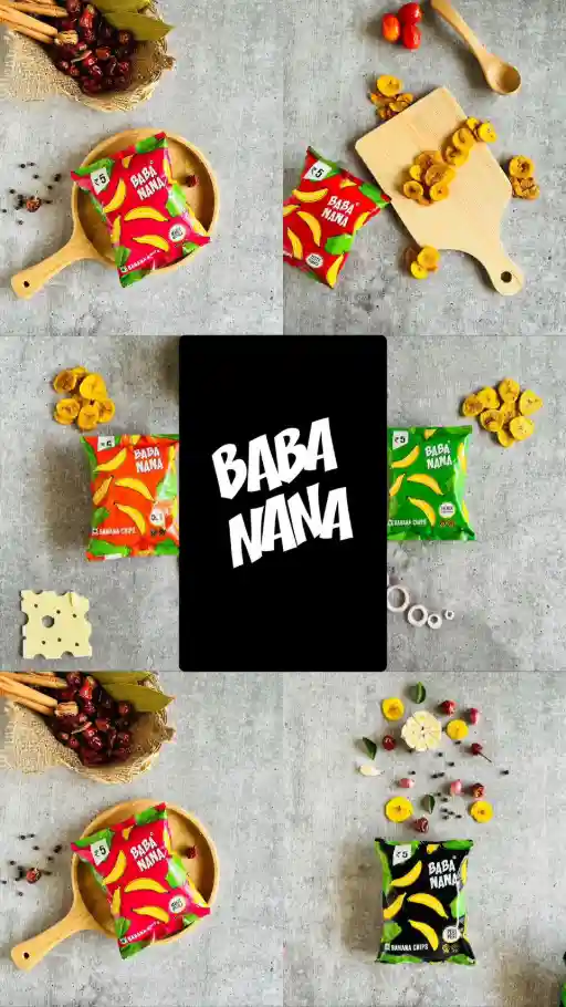 Various banana chips