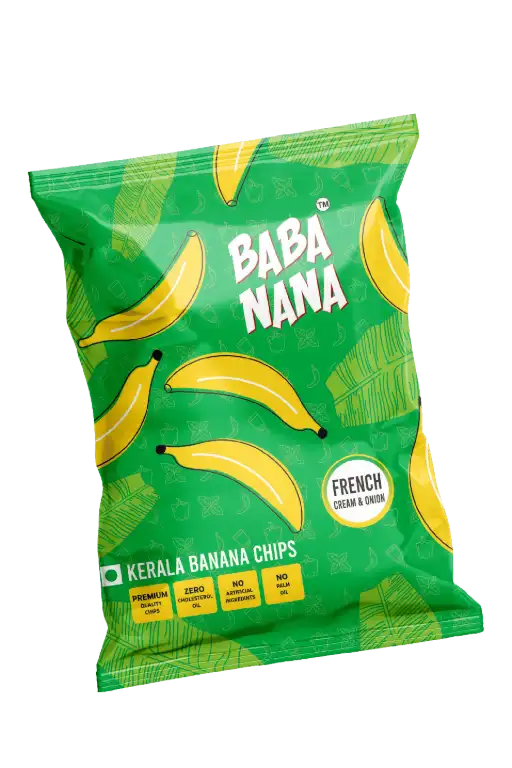 Babanana french cream onion flavour banana chips